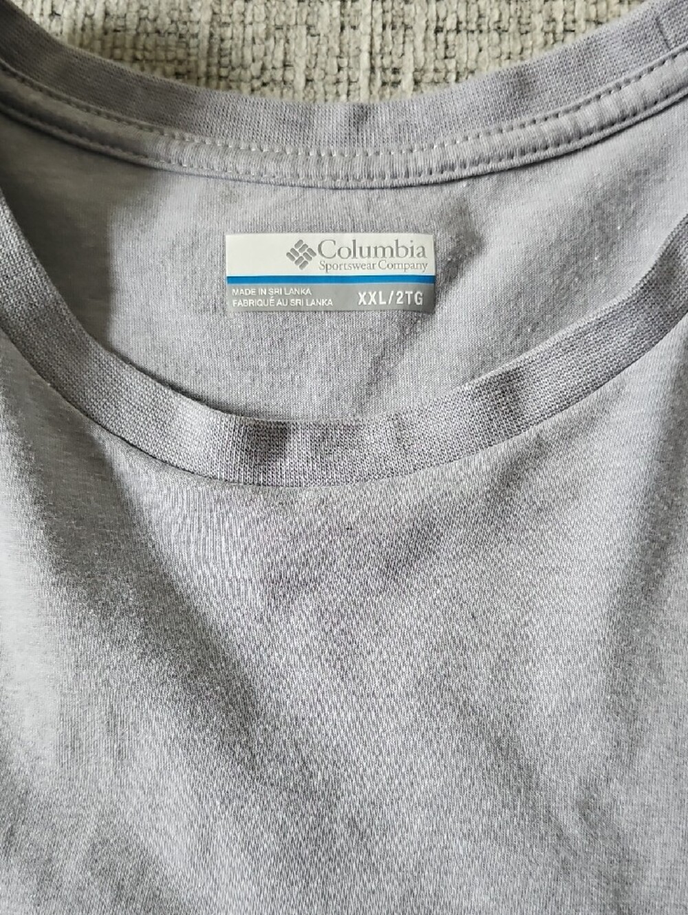 Columbia Men's Crewneck T-Shirt — Light Gray - Picture 2 of 3